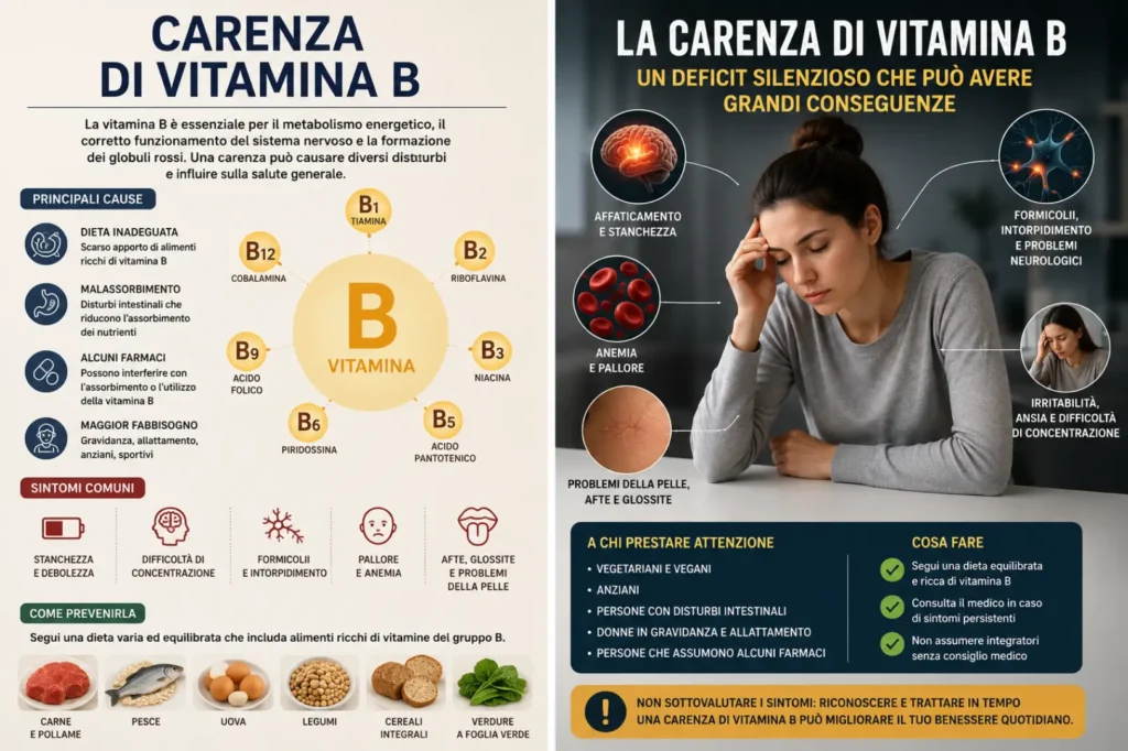 Carenza da vitamine del gruppo B - articolo