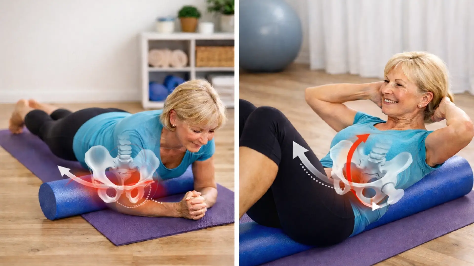 Stabilit&agrave; del bacino il Foam Roller la chiave per proteggere la colonna